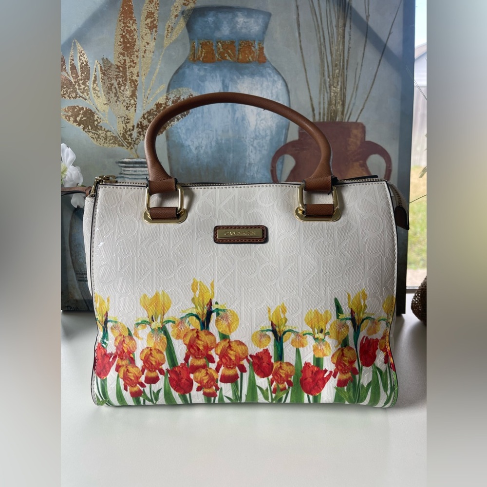 Calvin Klein Daffodils Floral handbag